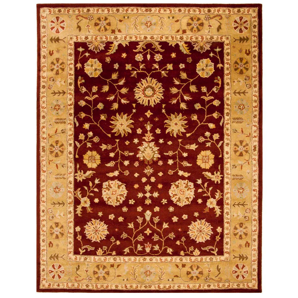 Maroon Botanical Parsian Carpet