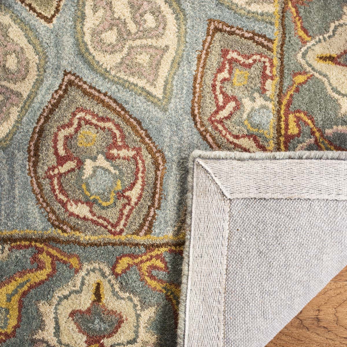 Peacock Feather Medallion Hand Tufted Carpet