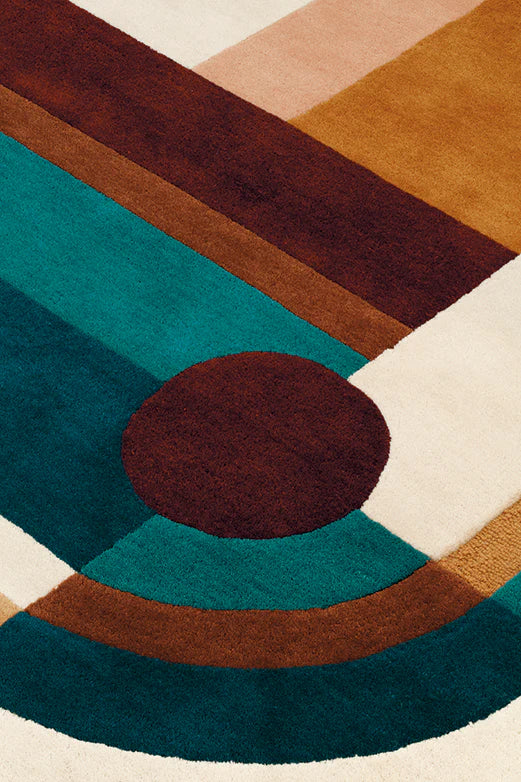 Premium Geometric Wool Carpet for Modern Interiors