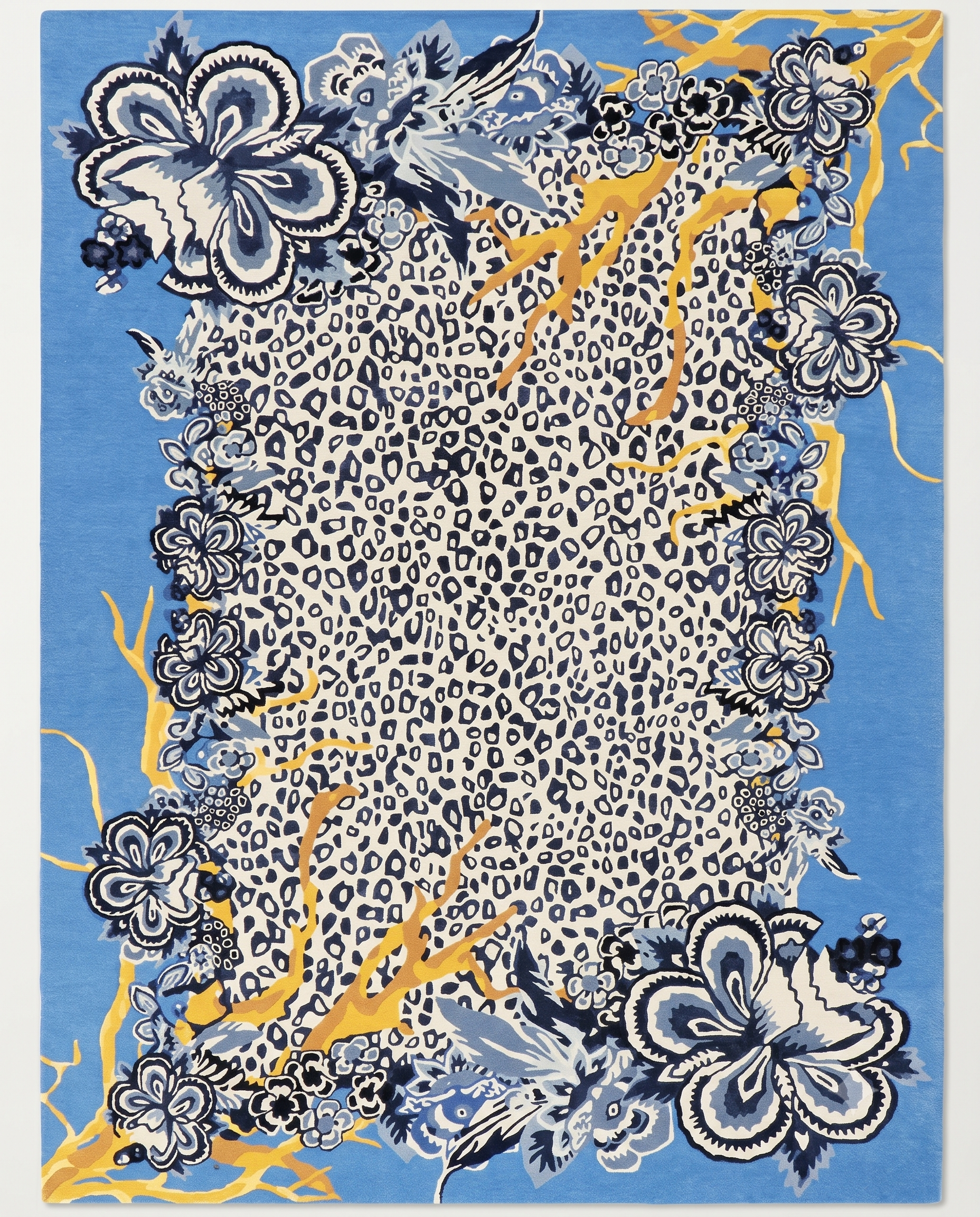 Leopard Bloom Wool Rug
