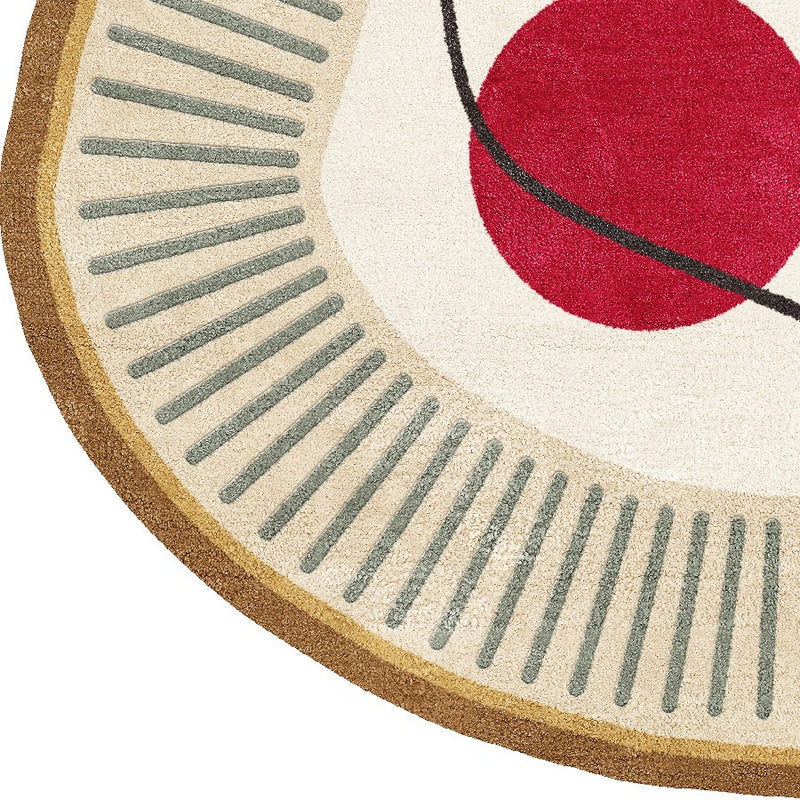 Artistic Face Line Design Hand-Tufted Wool Rug