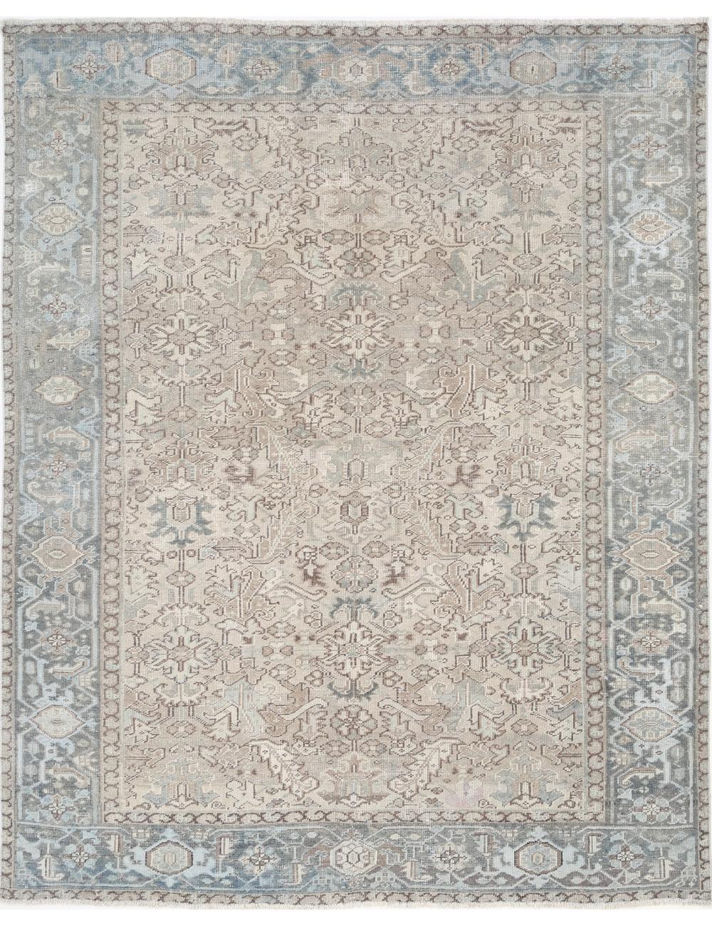 Hand-Knotted Heirloom Serapi Wool Rug