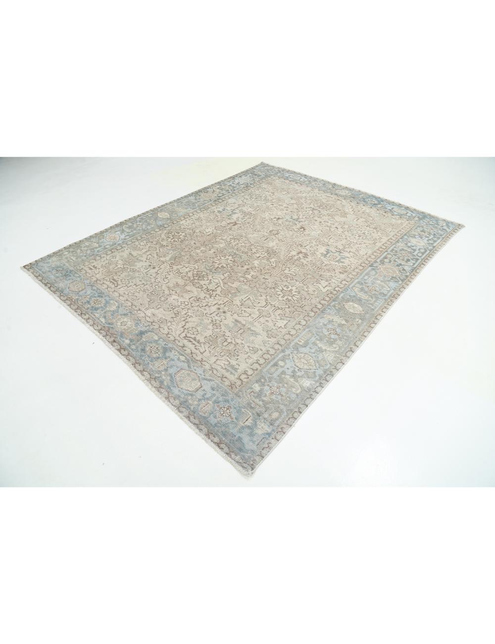 Hand-Knotted Heirloom Serapi Wool Rug