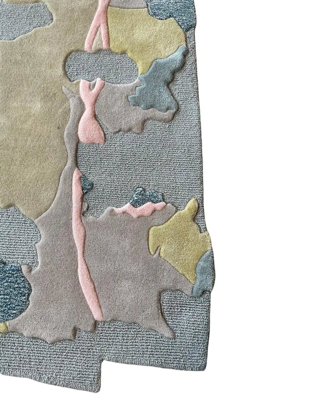 Irregular Abstract Terrain Pastel Modern Designer Carpet