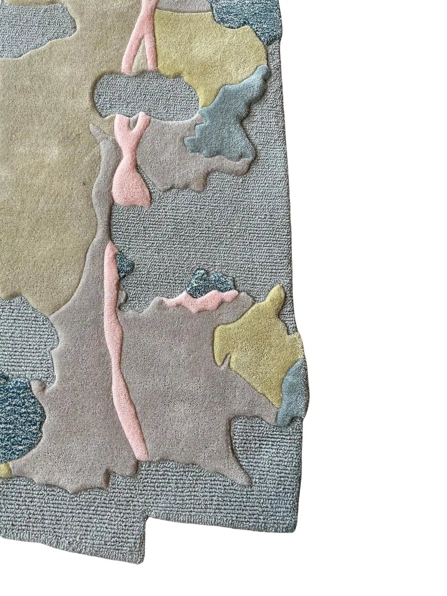 Irregular Abstract Terrain Pastel Modern Designer Carpet