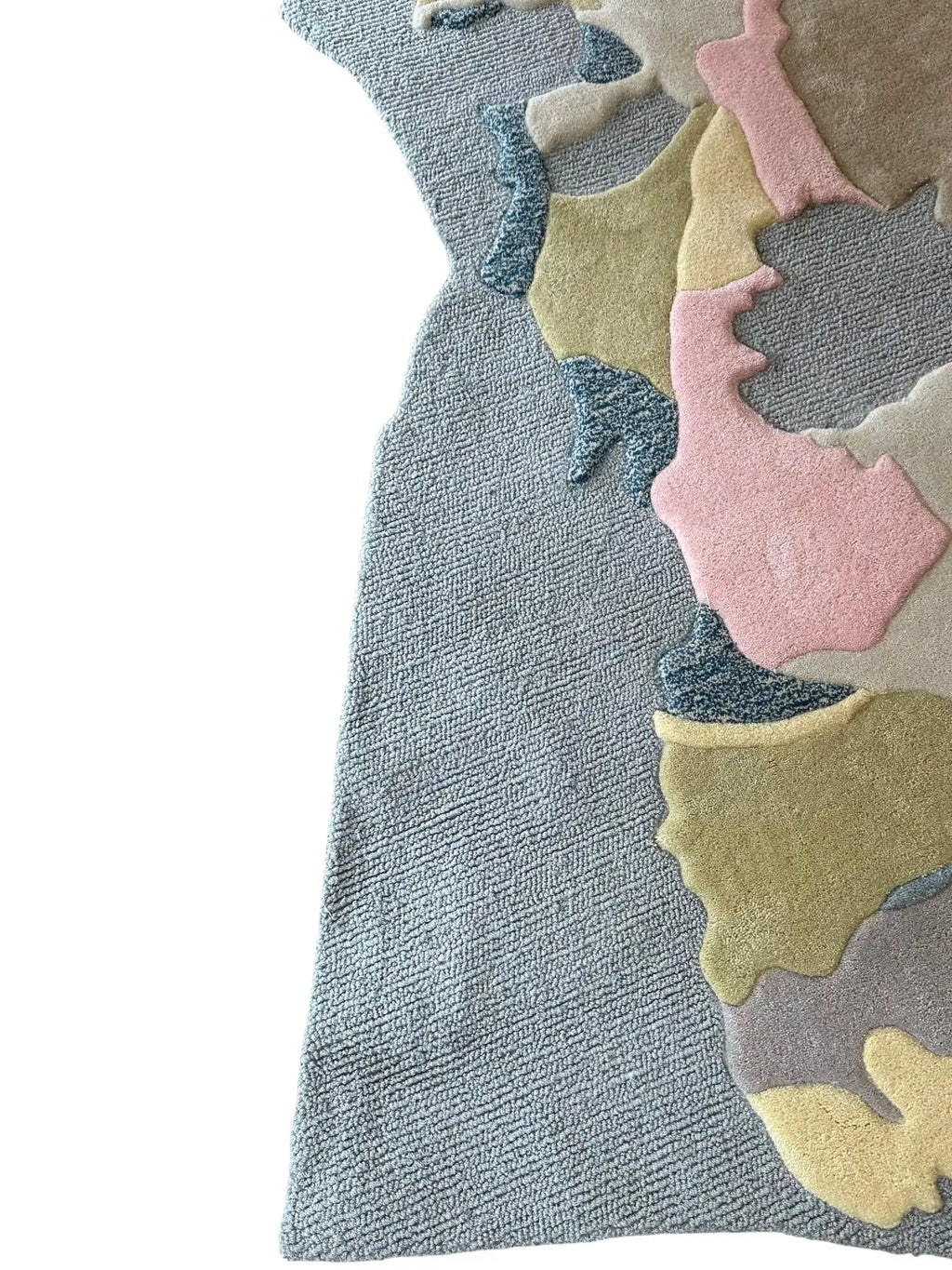 Irregular Abstract Terrain Pastel Modern Designer Carpet