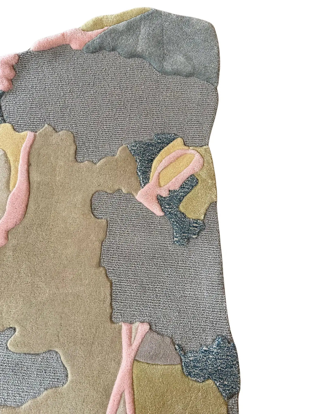 Irregular Abstract Terrain Pastel Modern Designer Carpet