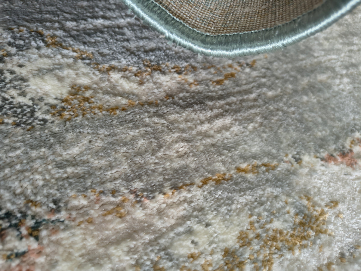 Modern Abstract Distressed Area Rug