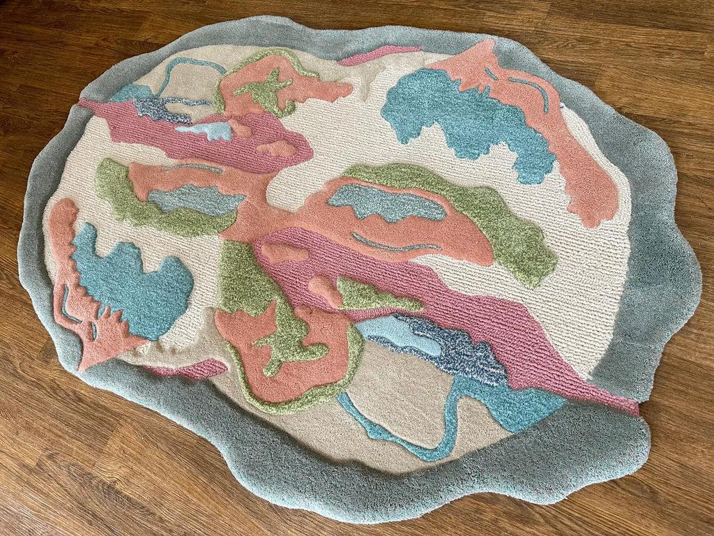 Artistic Landscape Multicolor High-End Area Carpet