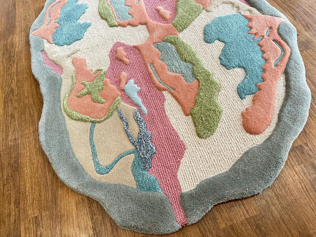 Artistic Landscape Multicolor High-End Area Carpet