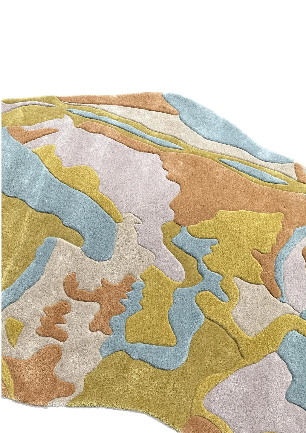 Asymmetric Abstract Terrain Premium Area Carpet