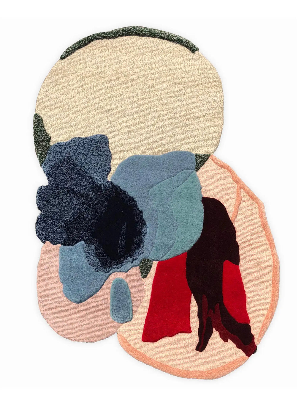 Irregular Dynamic Form Bold Modern Artistic Carpet