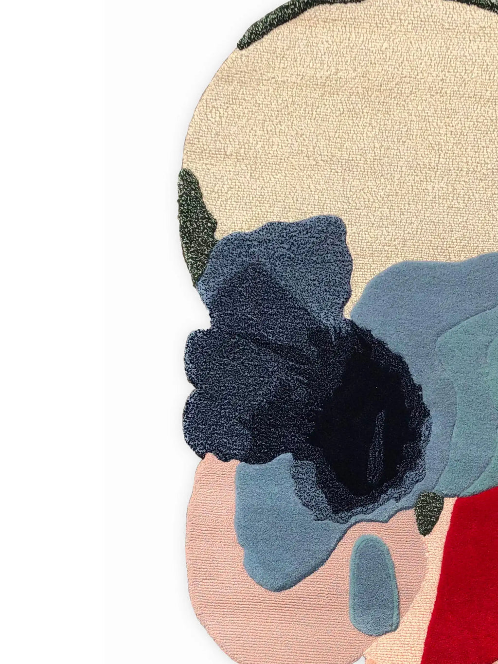 Irregular Dynamic Form Bold Modern Artistic Carpet