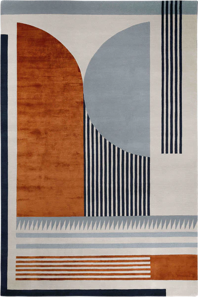 Contemporary Geometric Wool Rug