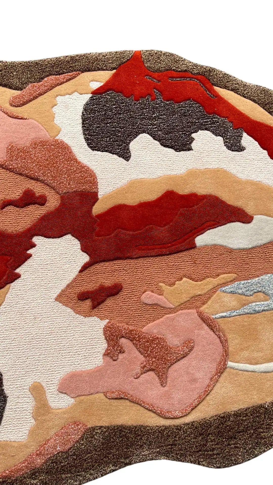 Terra Strata Layered Abstract Designer Carpet