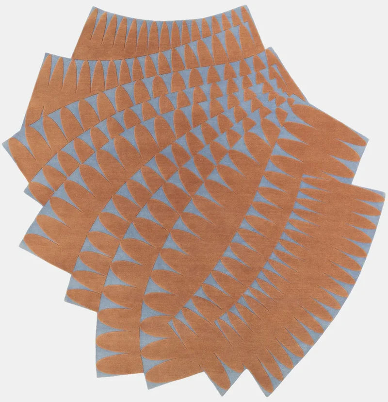 Modern Abstract Cutwork Wool Rug
