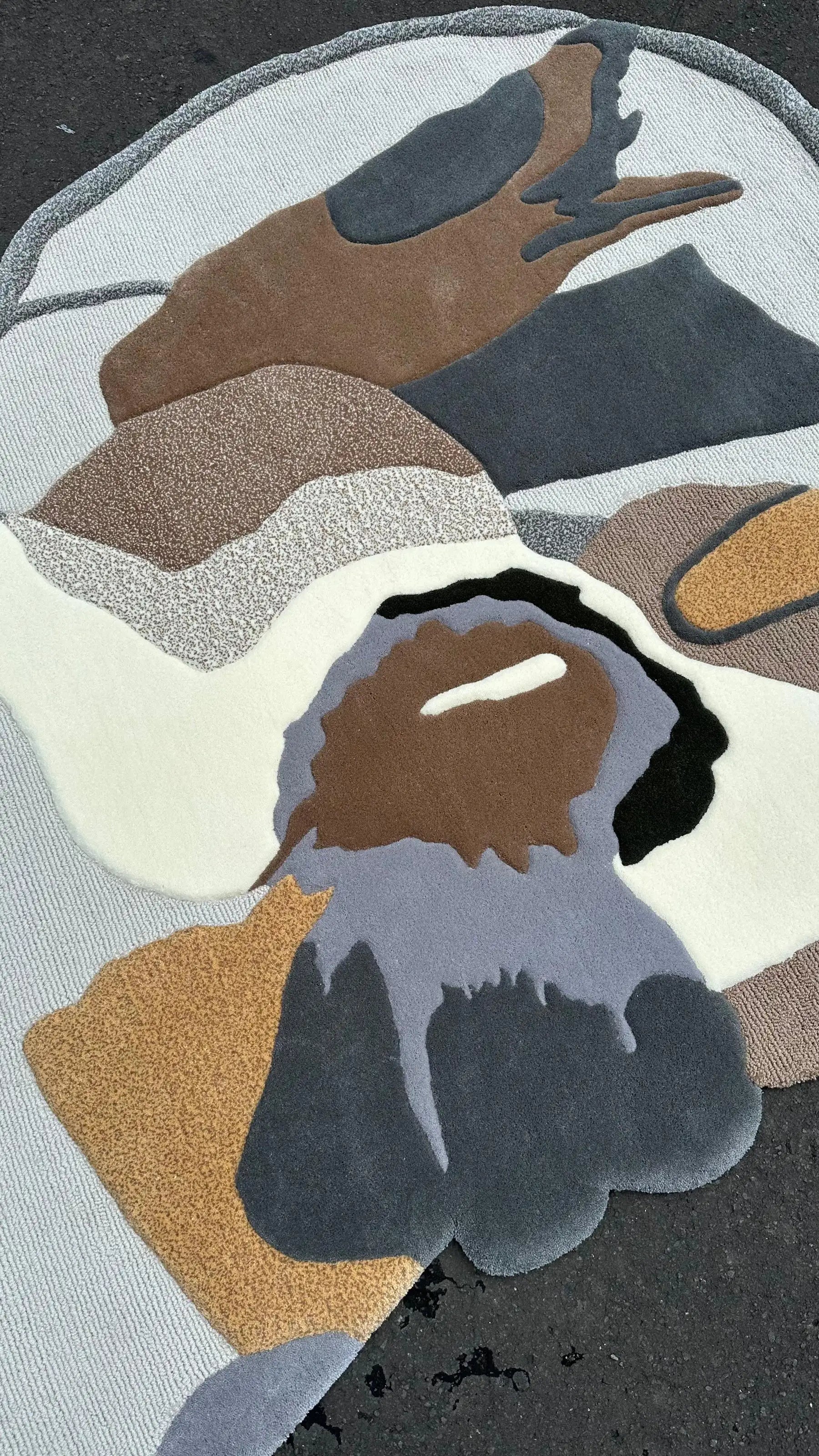 Geometry Organic Form Luxury Area Rug