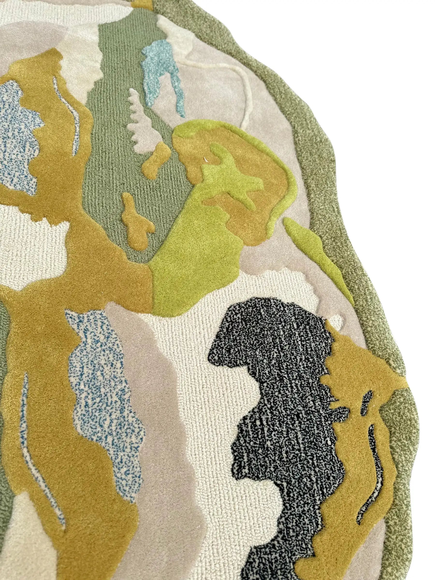 Earth Harmony Abstract Organic Designer Carpet