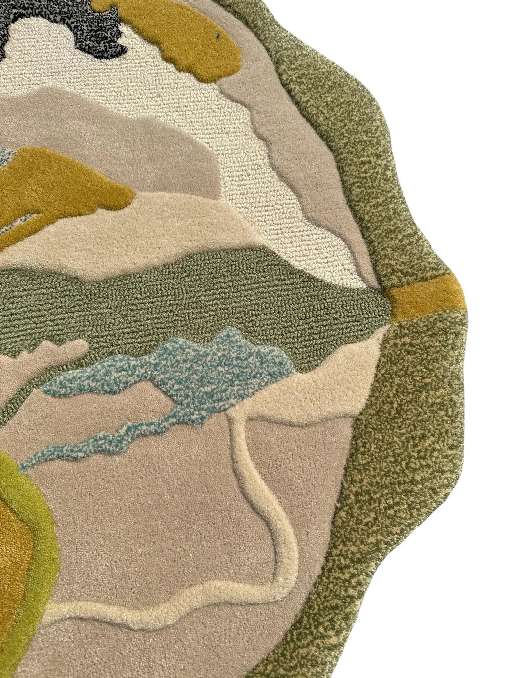 Earth Harmony Abstract Organic Designer Carpet