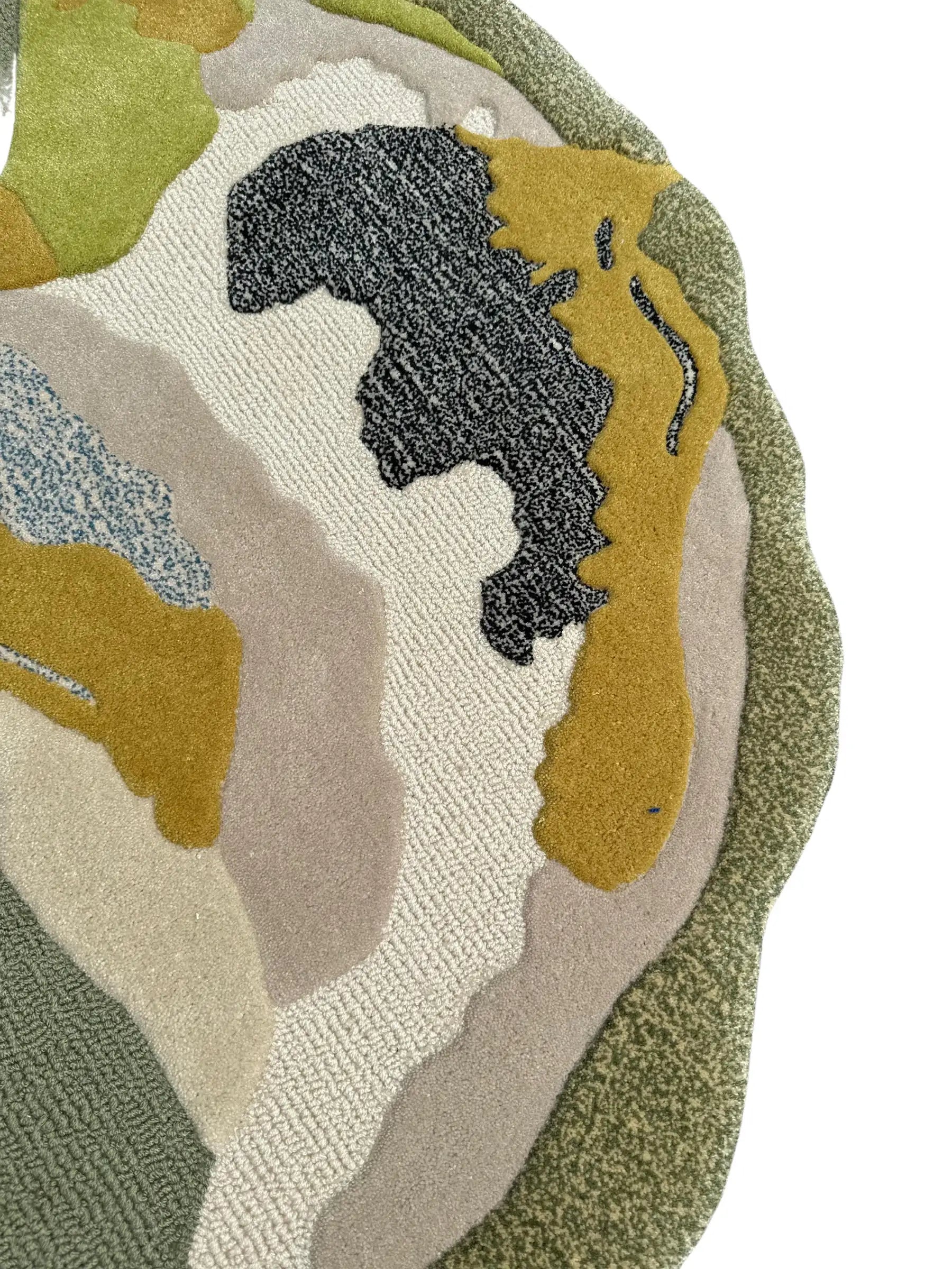 Earth Harmony Abstract Organic Designer Carpet