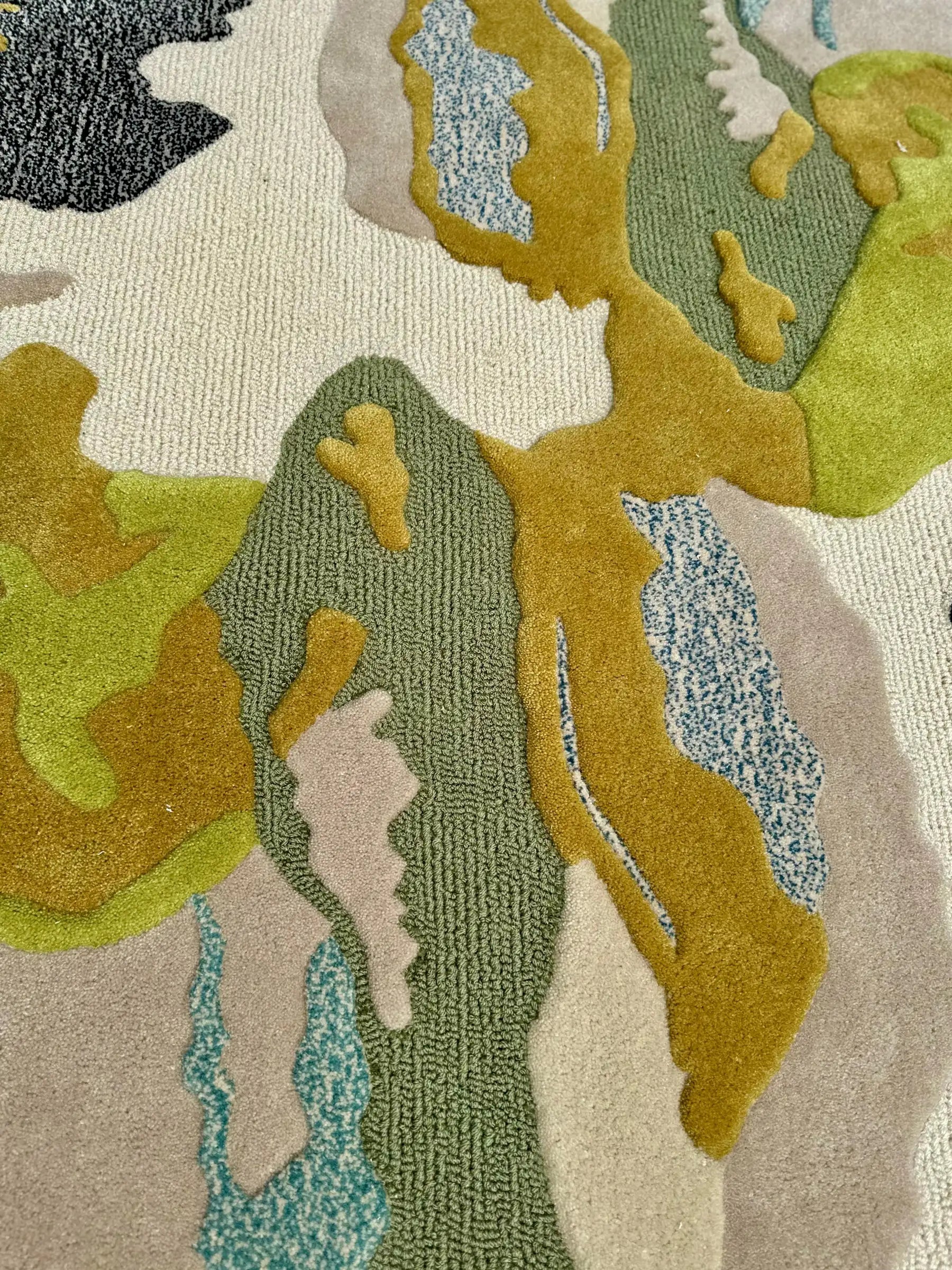 Earth Harmony Abstract Organic Designer Carpet