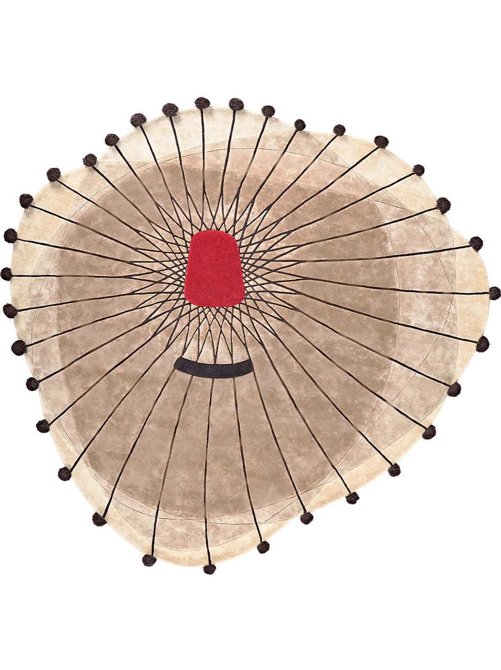 Beige Modern Irregular Rug