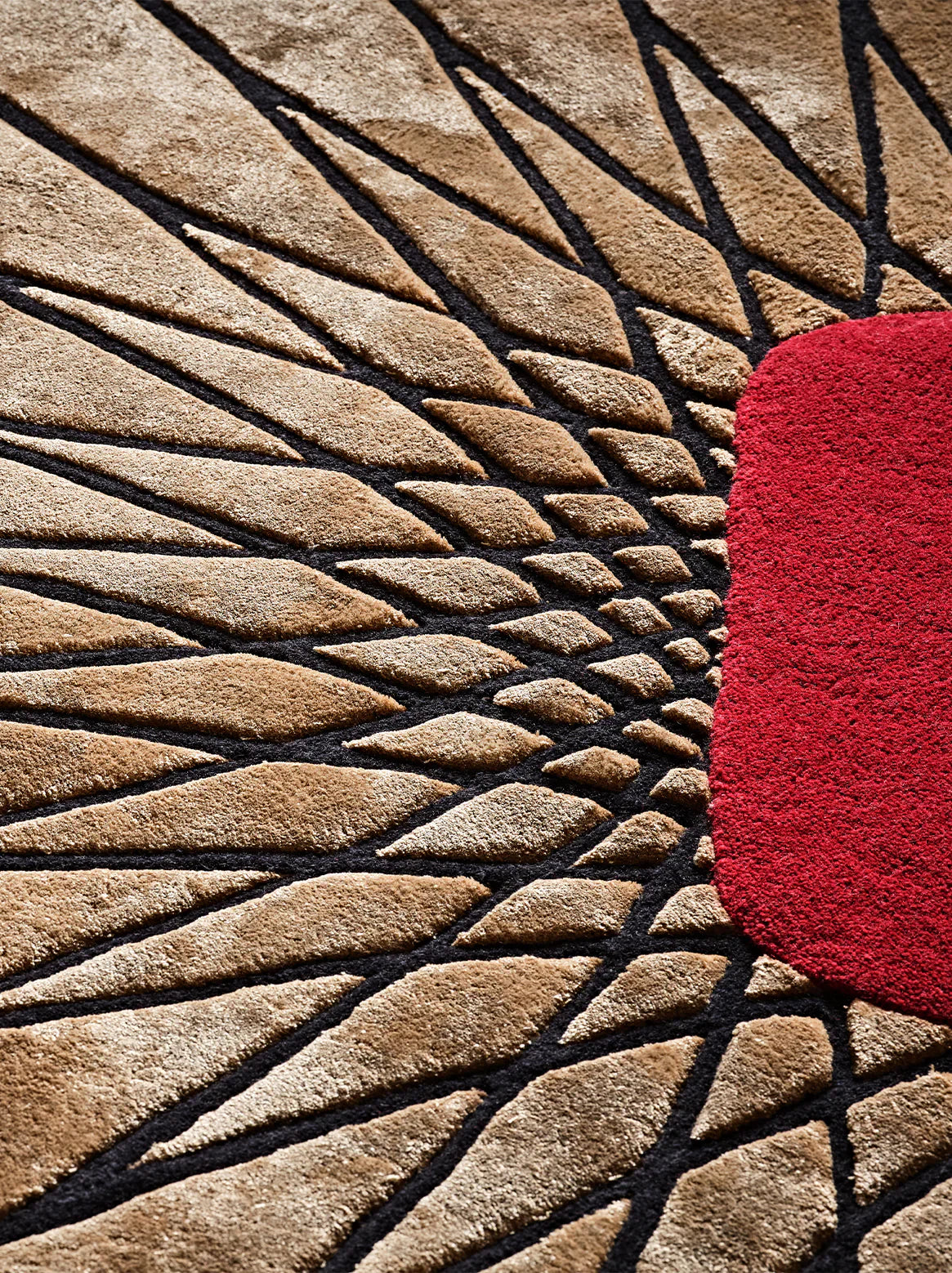 Beige Modern Irregular Rug