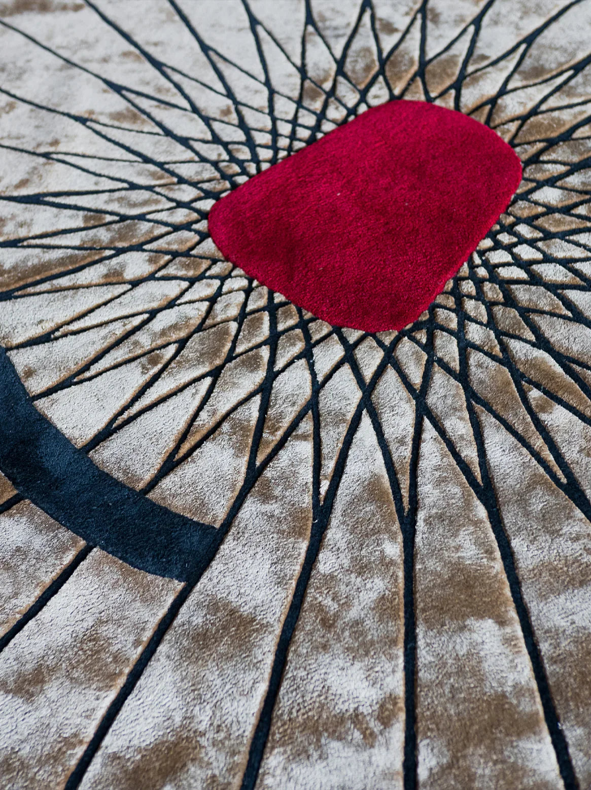 Beige Modern Irregular Rug