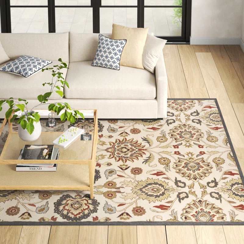 Hand Tufted Wool Rug Beige