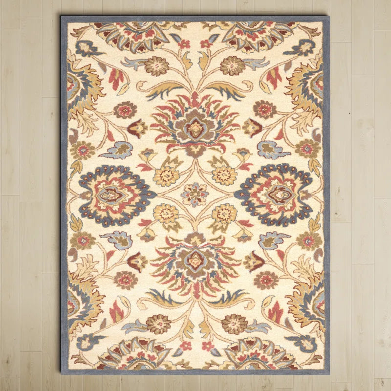 Hand Tufted Wool Rug Beige