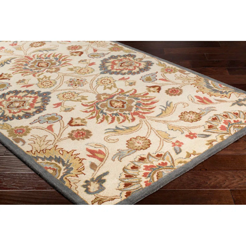 Hand Tufted Wool Rug Beige