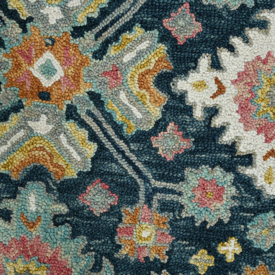 Hand Tufted Navy Wool Rug
