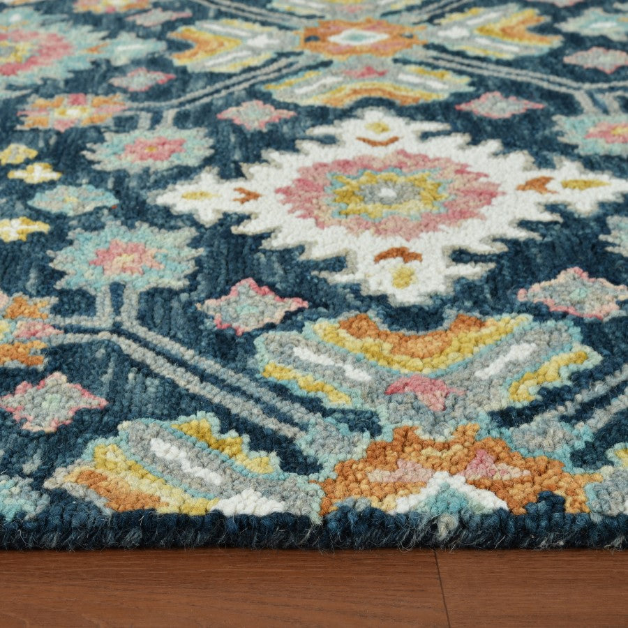 Hand Tufted Navy Wool Rug