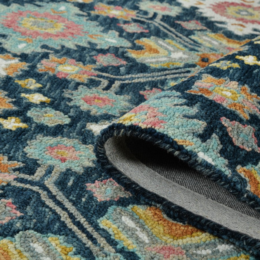 Hand Tufted Navy Wool Rug