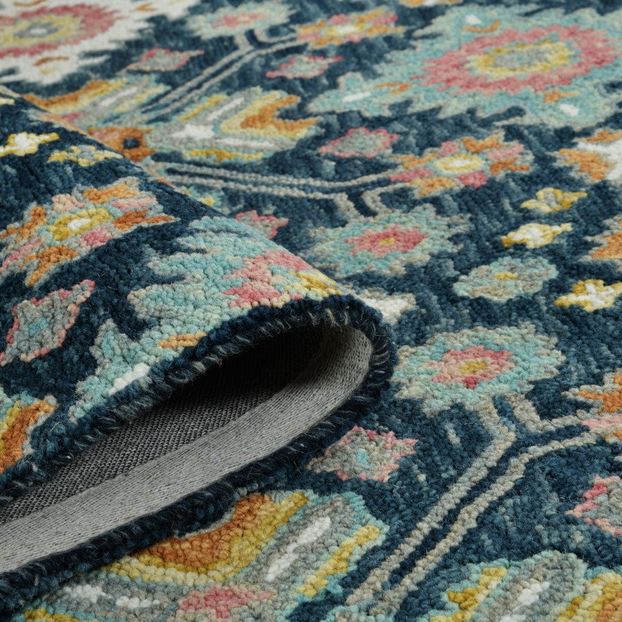 Hand Tufted Navy Wool Rug