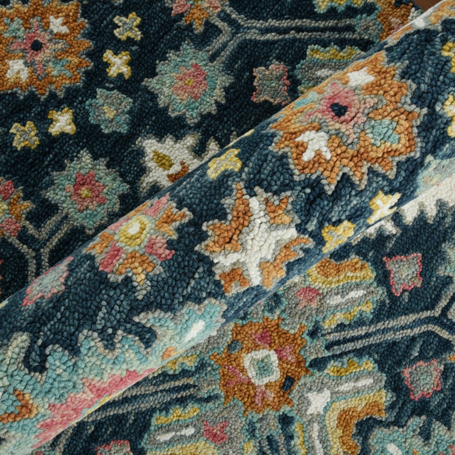 Hand Tufted Navy Wool Rug