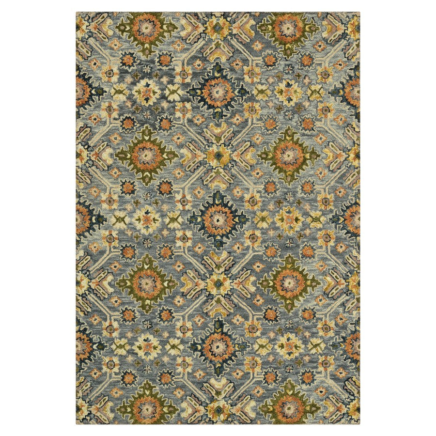 Luxury Gray Hand Tufted Wool Rug