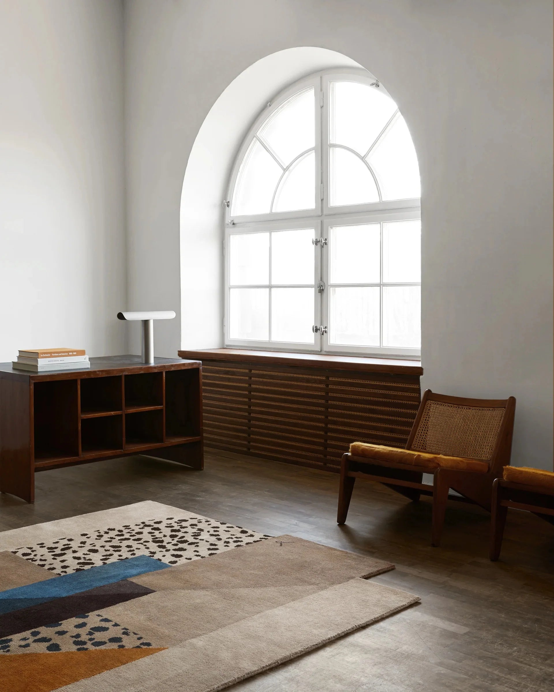 Beige Modern Abstract Designer Rug