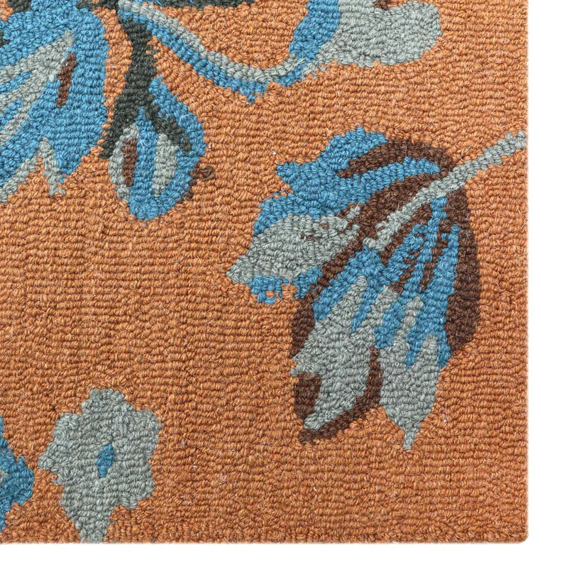 Rustic Bloom Handcrafted Carpet