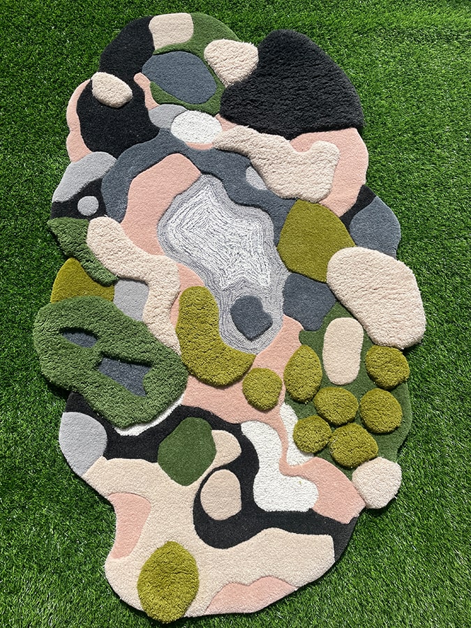 Verdant Organic Sculpted Irregular Rug