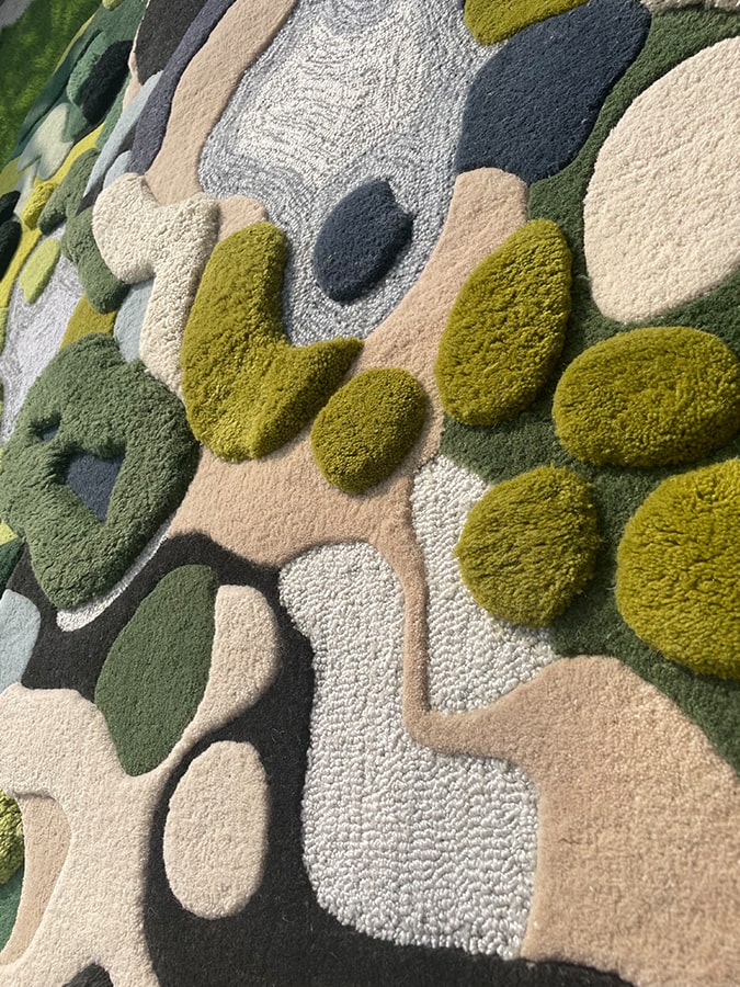 Verdant Organic Sculpted Irregular Rug