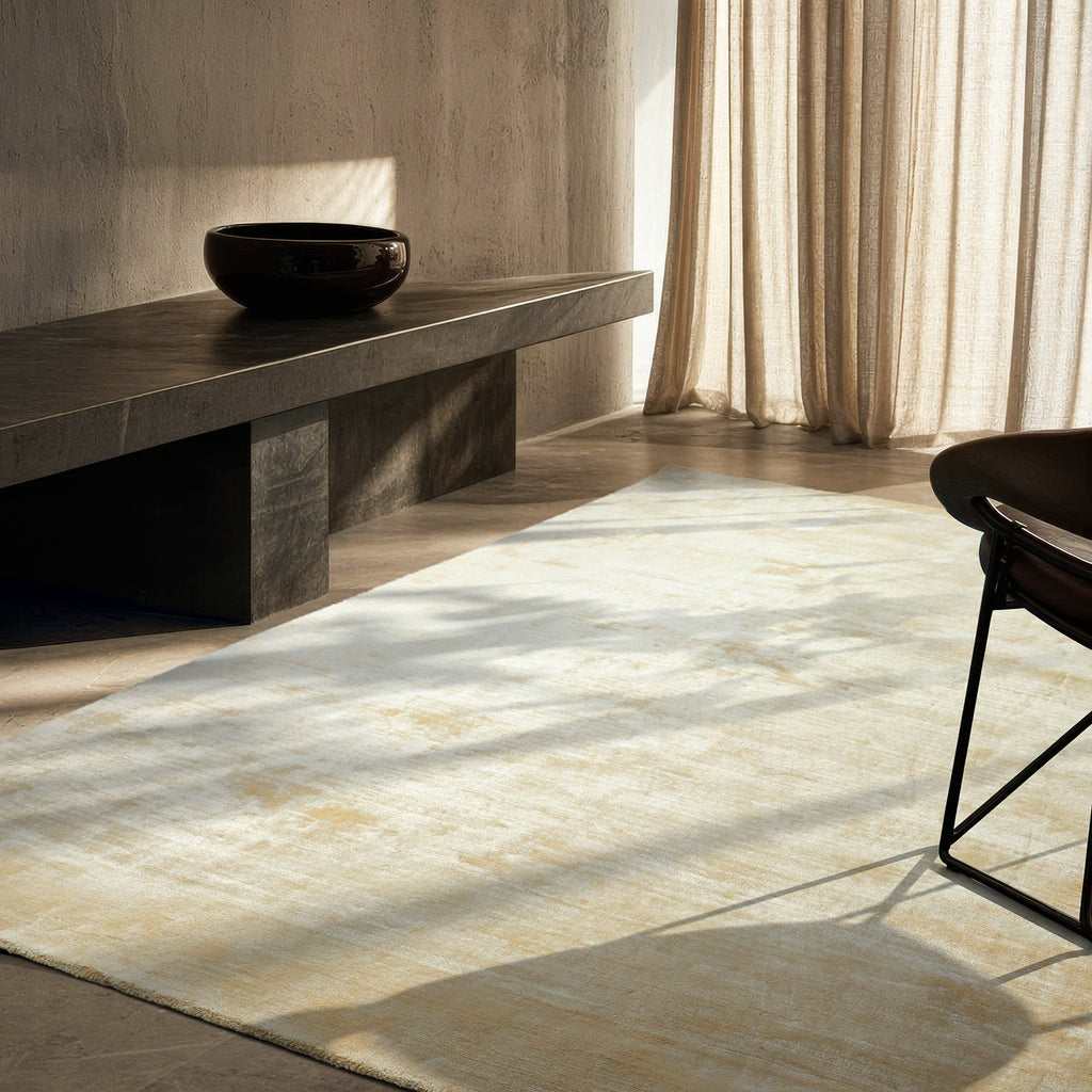 Elara Subtle Ivory Viscose Rug