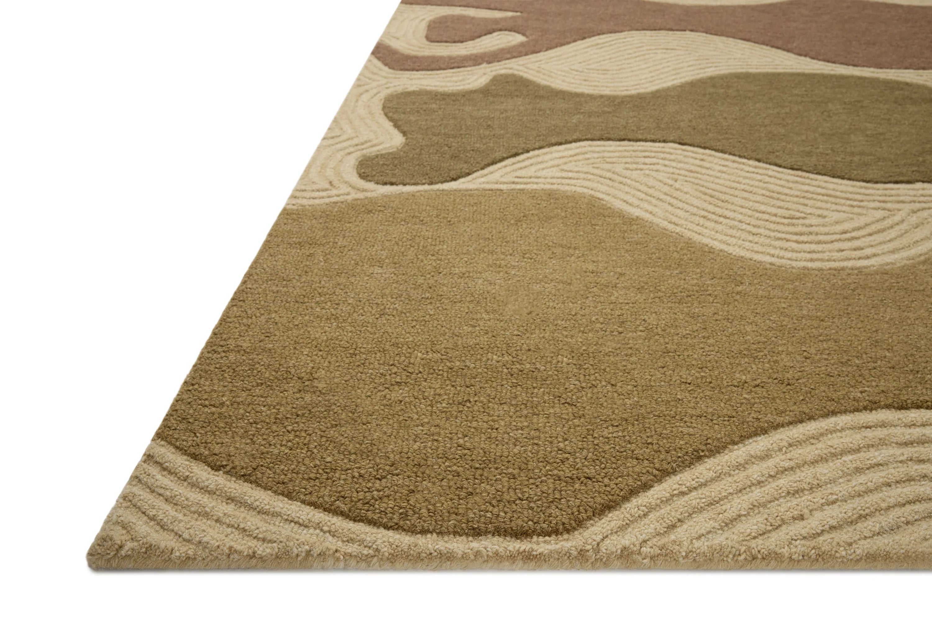 Beige Oasis Drift Modern Carpet