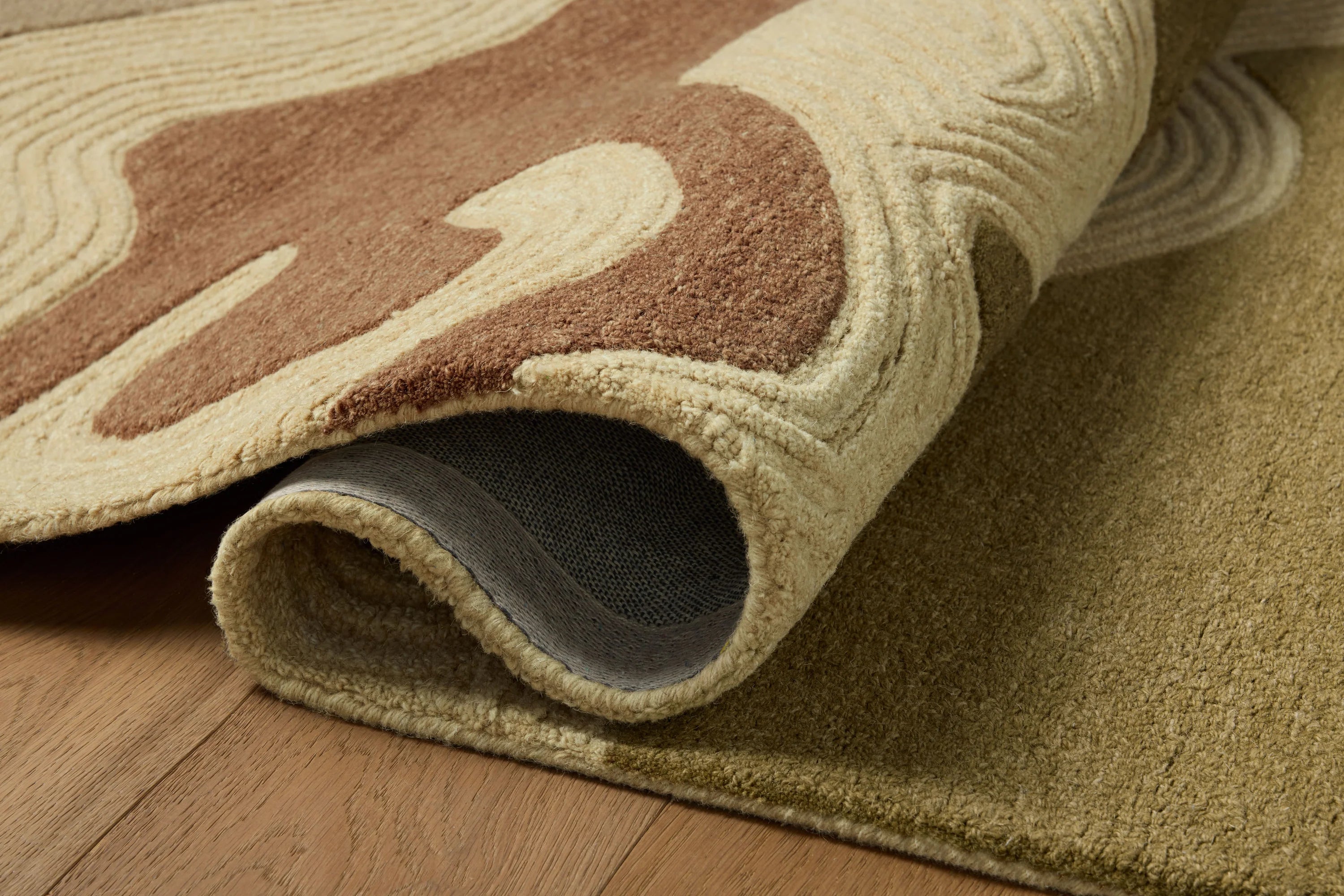 Beige Oasis Drift Modern Carpet