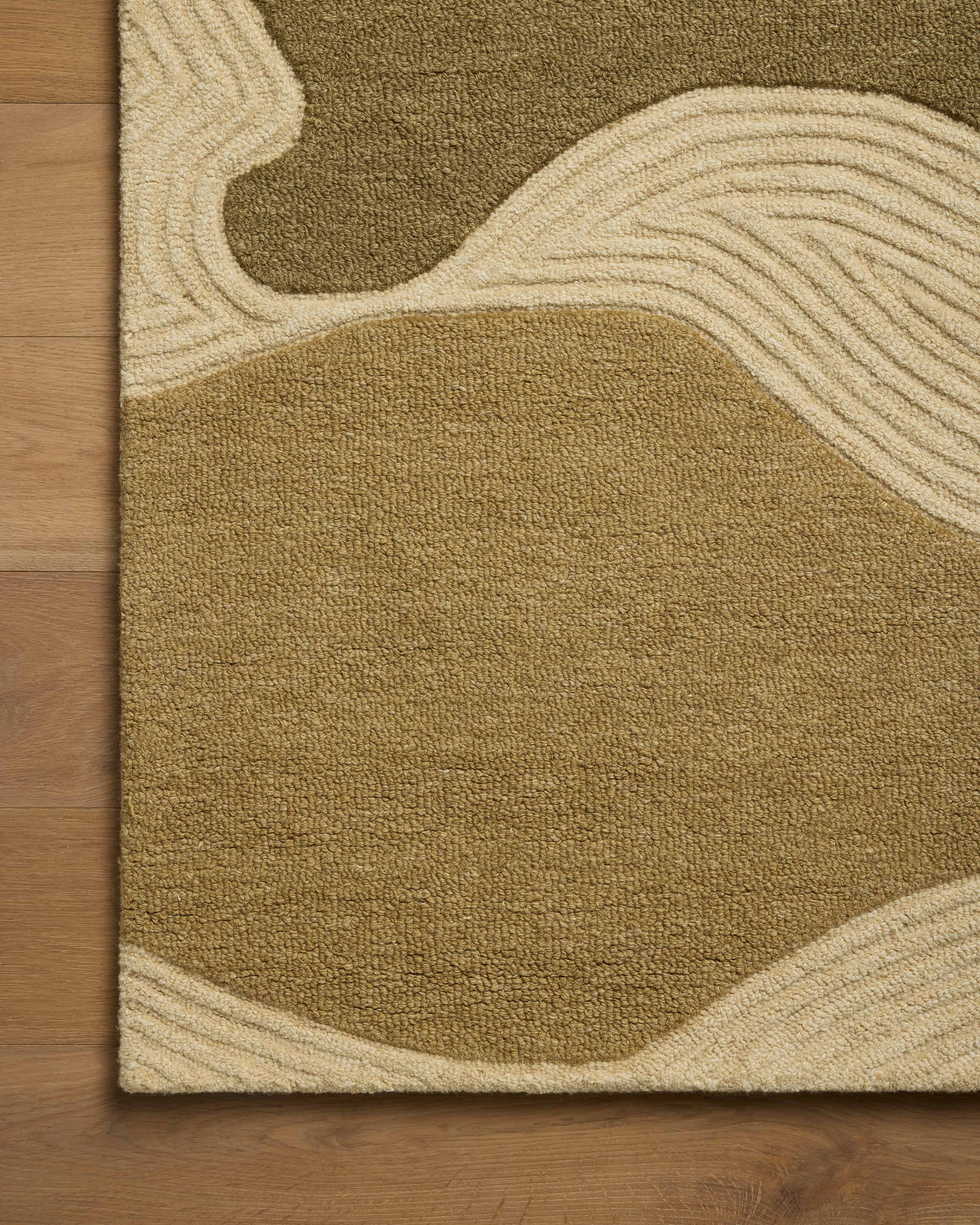 Beige Oasis Drift Modern Carpet