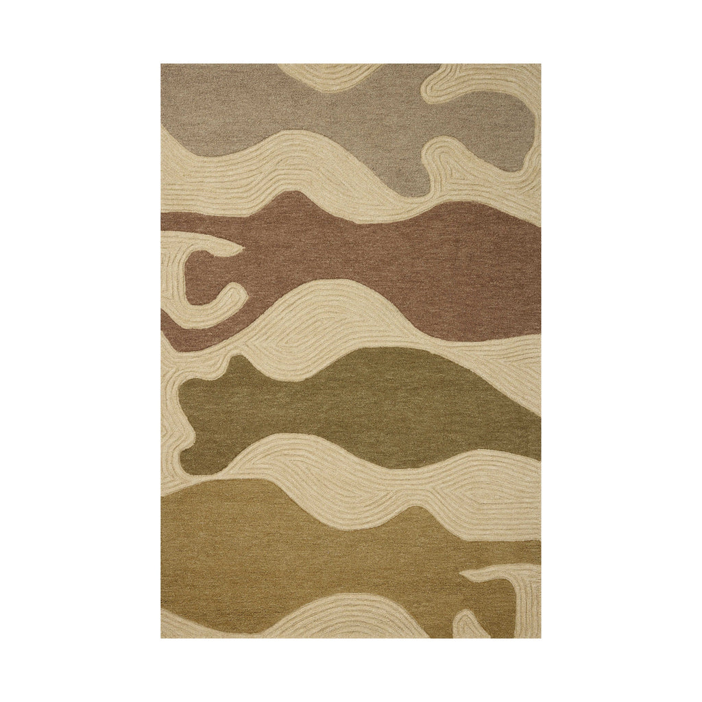 Beige Oasis Drift Modern Carpet