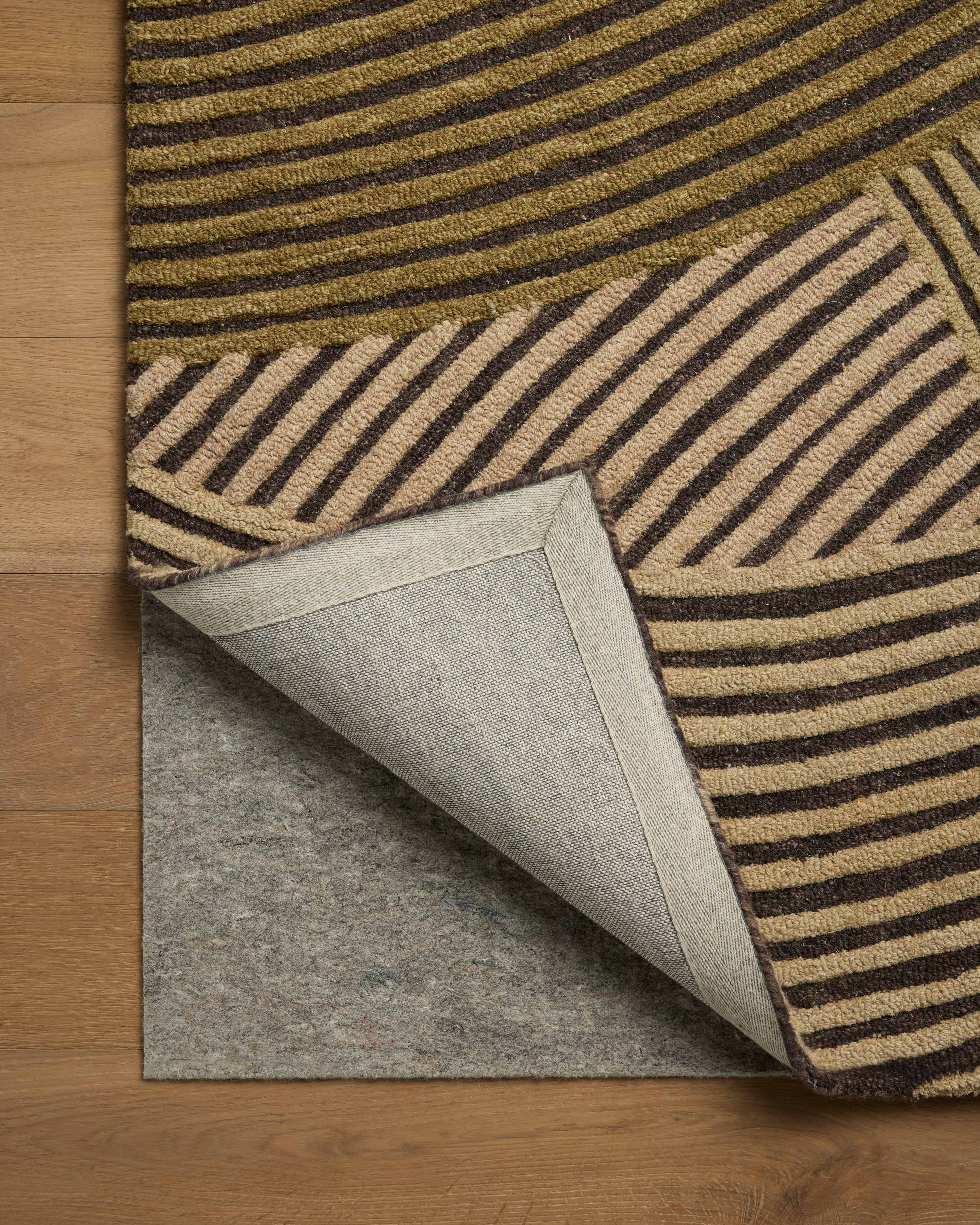Brown Curvilinear Luxe Carpet