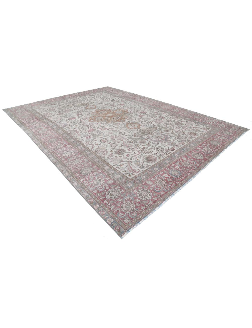 Hand-Knotted Imperial Rosette Wool Rug