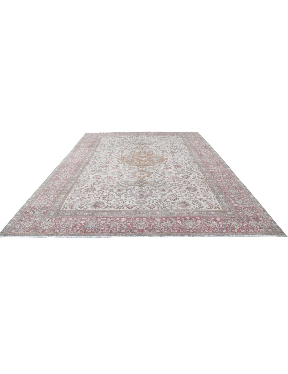 Hand-Knotted Imperial Rosette Wool Rug