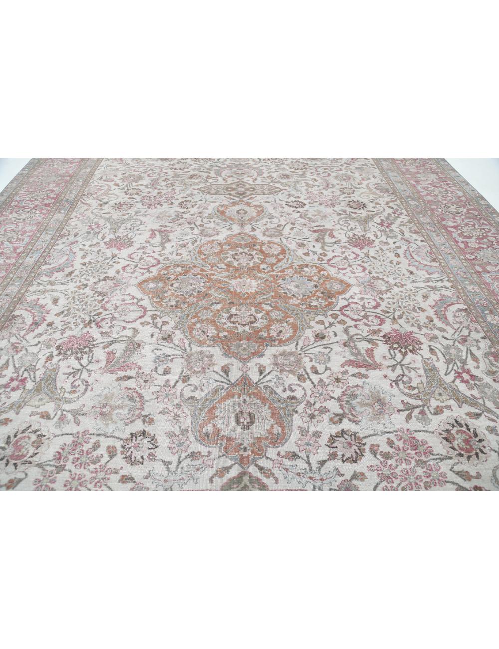 Hand-Knotted Imperial Rosette Wool Rug